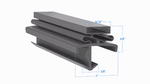 9A-1050 by Strivide®, Magnetic Gasket 38 7/16 x 77 21/32 Compatible with American Panel 9A-1050