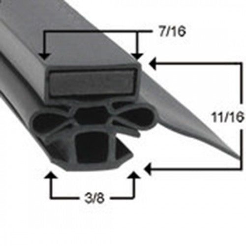 3022M0100 by Strivide®, Magnetic Gasket 26 1/2 x 22 Compatible with Turbo Air 3022M0100