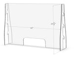Sneeze Guard – 36” x 24” Portable Freestanding Shield with Access Hole