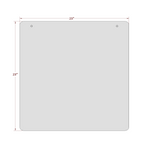 Sneeze Guard – 23” x 23” Clear Hanging Shield Durable 1/8” Acrylic (Pack of 4)