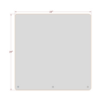 Sneeze Guard – 23” x 23” Clear Screw-on Shield Durable 1/8” Acrylic (Pack of 8)