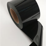 Strip Curtain Door Kit  -  84x168  -  84 in. (7 ft) width x 168 in. (14 ft) height  -  Black 12 in. strips with 33% overlap  -  common door kit (Hardware included)