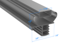 1702622 by Strivide®, Magnetic Gasket 27 7/16 x 21 13/16 Compatible with Delfield 1702622