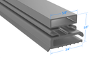 50701401 by Strivide®, Magnetic Gasket 24 3/8 x 8 Compatible with Victory 50701401