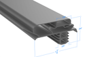 1701185 by Strivide®, Magnetic Gasket 24 7/8 x 23 13/16 Compatible with Delfield 1701185