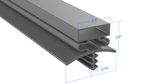 138DJC by Strivide®, Magnetic Gasket 80 x 42 1/2 Compatible with Brown 138DJC