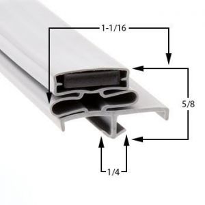 Traulsen Part# 60005-00 Compatible Door Gasket